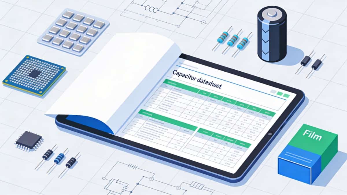 Capacitor Data Sheet Navigation