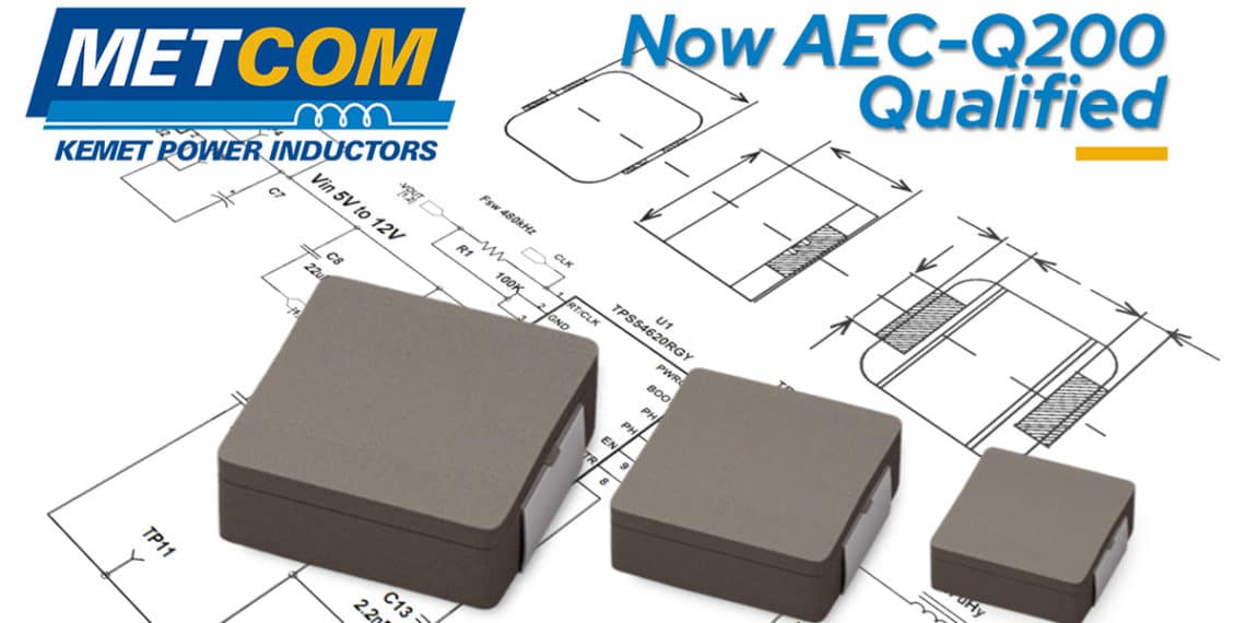 KEMET Introduces Metal Composite Power Inductors for Automotive