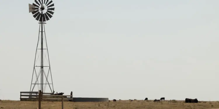 Small windmill on the ranch.