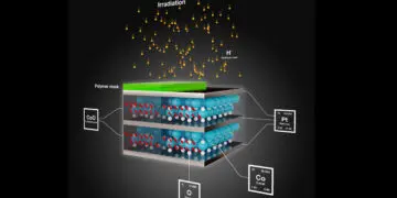 Non-magnetic cobalt oxide, for example, when bombarded with ions, converts to ferromagnetic cobalt. Thus, by introducing multilayers of non-magnetic cobalt oxide and platinum, ion irradiation yields structures where magnetic and non-magnetic layers alternate. Various effects occur at the interfaces between these layers, which are only a few nanometers thick. These effects are essential for magnetic data storage and transmission and could considerably improve these aspects. (C) HZDR/Juniks