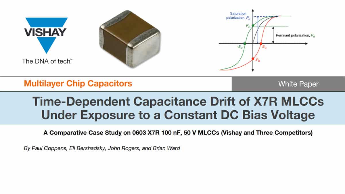 DC BIAS Ageing Impact to X7R MLCC Capacitance Drift Vishay Study