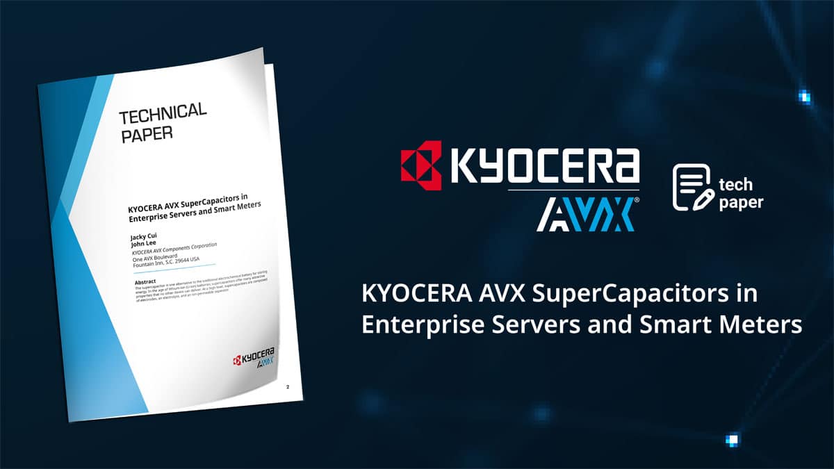 SuperCapacitor Applications in Enterprise Servers and Smart Meters