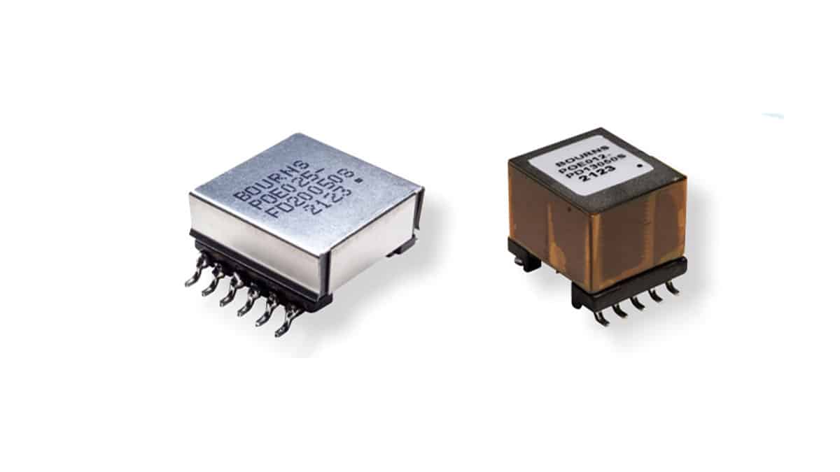 Bourns Releases Power over Ethernet Transformers