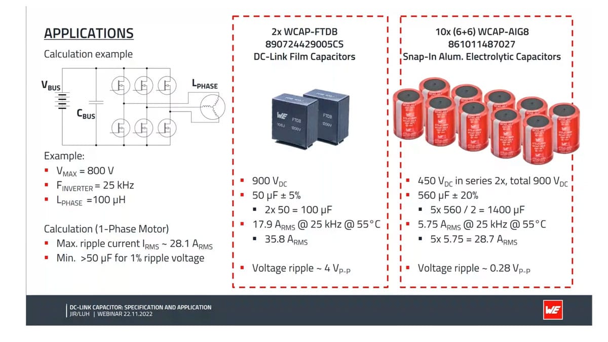 DC-Link Capacitor, Specification and Application