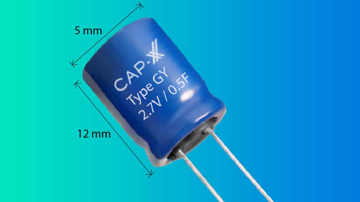 CAP-XX Releases Miniature Supercapacitor for IoT