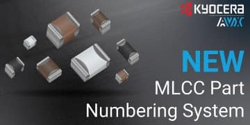 KYOCERA AVX Announces New MLCC Part Numbering System