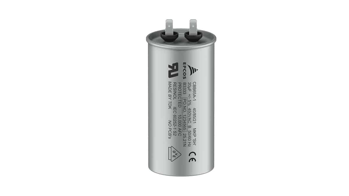 TDK Releases the Most Compact Safety Motor-Run Film Capacitors