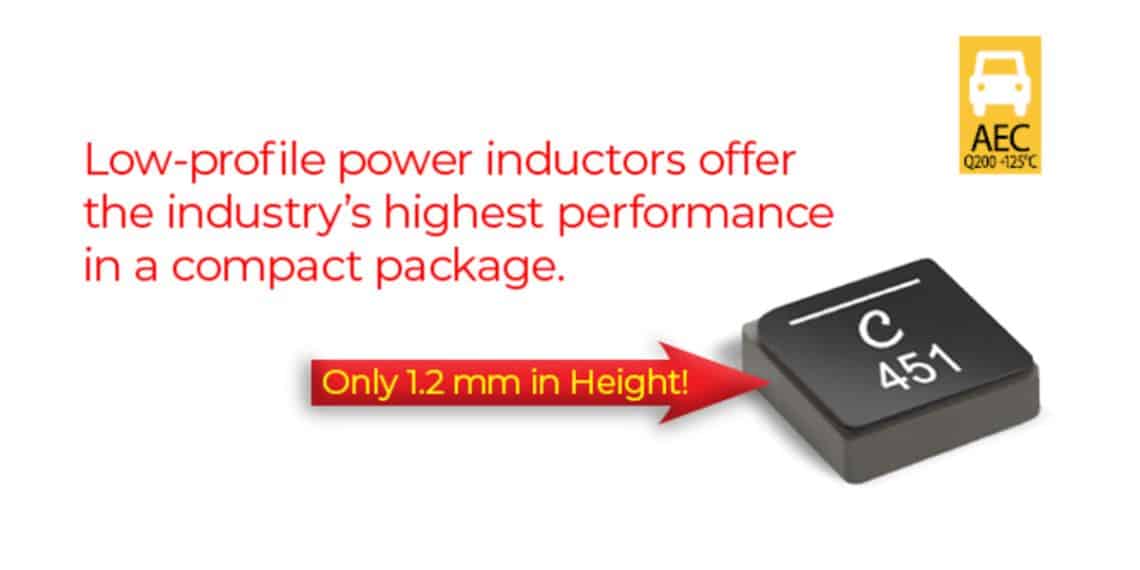 Coilcraft Releases Industry Lowest DCR and Low AC Losses SMD Power