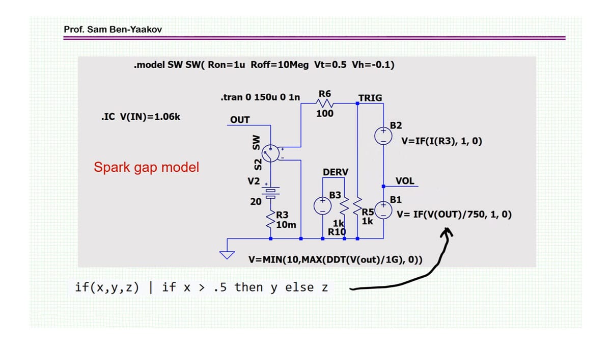 LTspice Simulation of a Spark-Gap Circuit Protection Surge Arrester
