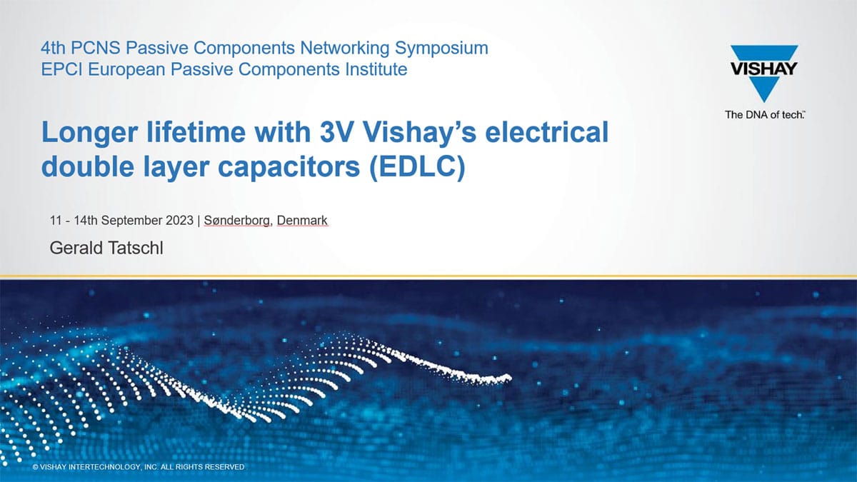 Achieve Longer Lifespans with 3.0V EDLC Supercapacitors