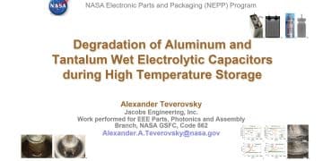 Degradation of Aluminum and Tantalum Wet Electrolytic Capacitors during High Temperature Storage