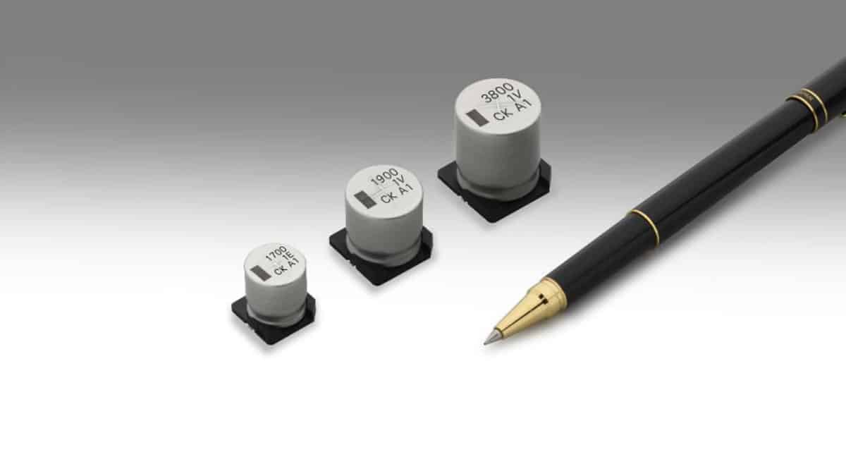 NICHICON Extends Chip Aluminum Electrolytic Capacitors with Low Voltage and High Capacitance