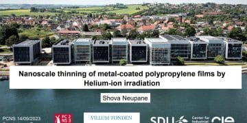 Nanoscale Thinning of Polypropylene Dielectric Films by Helium-ion Irradiation