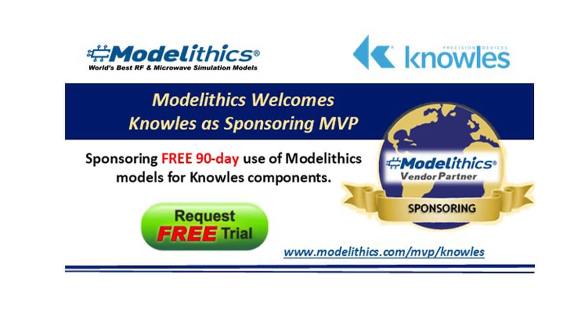 Knowles Joins Modelithics Vendor Program with Free to Use its Component Models
