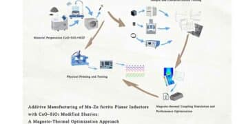 Additive Manufacturing of Mn-Zn Ferrite Planar Inductors