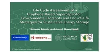 Life Cycle Assessment of a Graphene-Based Supercapacitor