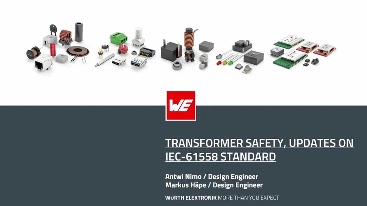 Transformer Safety IEC 61558 Standard