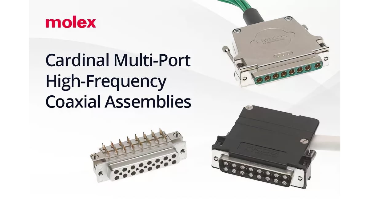 Molex Extends Cardinal Multi‑Port Coax Assemblies to 145 GHz