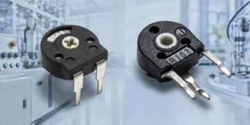 Bourns PST065 and PST10 Series compact incremental potentiometers with hollow shafts for rotary position feedback