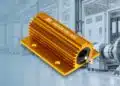 Bourns UALH Series aluminum housed high-power wirewound resistor in a thin rectangular metal enclosure