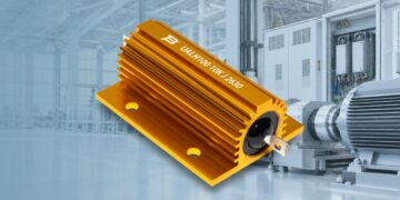 Bourns UALH Series aluminum housed high-power wirewound resistor in a thin rectangular metal enclosure