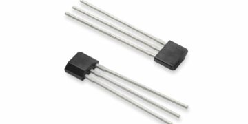 Littelfuse TX00AT314AMA omnipolar TMR magnetic switch sensor in a leaded TO-92-3 through-hole package