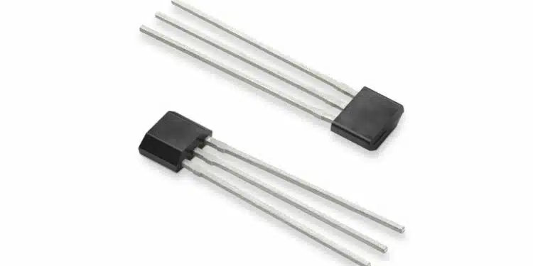 Littelfuse TX00AT314AMA omnipolar TMR magnetic switch sensor in a leaded TO-92-3 through-hole package