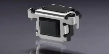 SCHURTER TCSV4 SMT tactile switch with side actuator for PCB-edge mounting