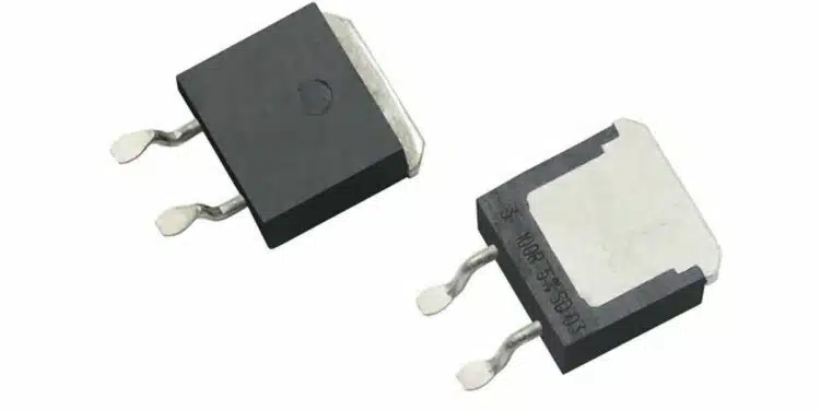 Vishay Sfernice D2TO35S TO-263 top-side cooled thick-film power resistor with metal heatsink interface