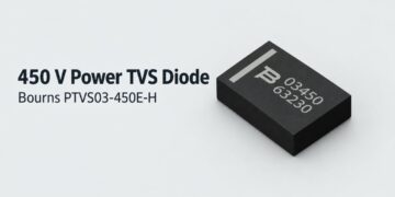 Bourns PTVS03-450E-H power TVS diode in a surface-mount DFN package