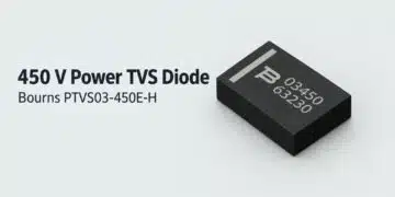 Bourns PTVS03-450E-H power TVS diode in a surface-mount DFN package