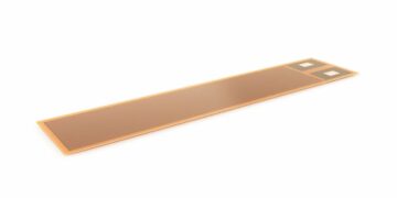 Isabellenhütte HFF flexible Kapton heater with etched MANGANIN foil structure and wire lead exit