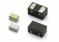 Conceptual illustration of Littelfuse AQ4315-01ETG and SP4315-01WTG TVS diode applications on high-speed PCB data lines