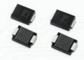 Littelfuse TP7.0SMD-XC automotive TVS diodes with black surface-mount bodies and silver end terminals.