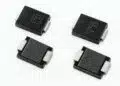 Littelfuse TP7.0SMD-XC automotive TVS diodes with black surface-mount bodies and silver end terminals.