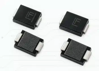 Littelfuse TP7.0SMD-XC automotive TVS diodes with black surface-mount bodies and silver end terminals.