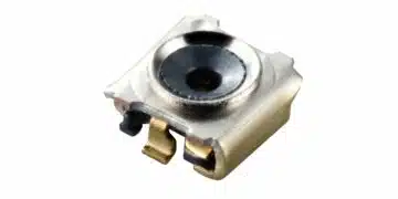 Murata SWL RF coaxial switch connector measurement diagram and SWL-to-SWJ board-area comparison.