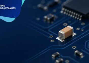 Samsung Electro-Mechanics CL05Z106MS66PN automotive MLCC illustration with a rectangular ceramic body and metal end terminations