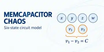 Mathematical state-space illustration of a series-connected memcapacitor oscillator with two constrained memory coordinates