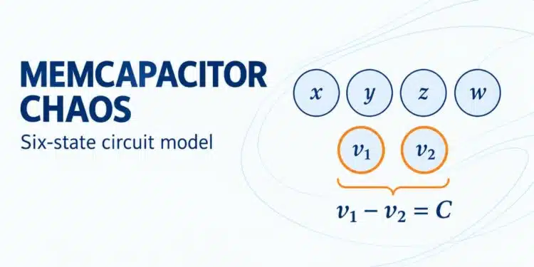 Mathematical state-space illustration of a series-connected memcapacitor oscillator with two constrained memory coordinates