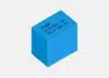 TDK B3272 series boxed DC-link film capacitors with radial leads for automotive and industrial power-electronics applications