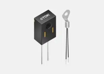 TDK M704 and M705 NTC temperature sensors with a leaded plastic housing and metal-tag ring-lug assembly